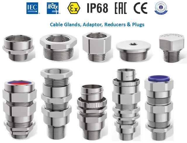 CABLE GLANDS, ADAPTORS, REDUCERS & PLUGS