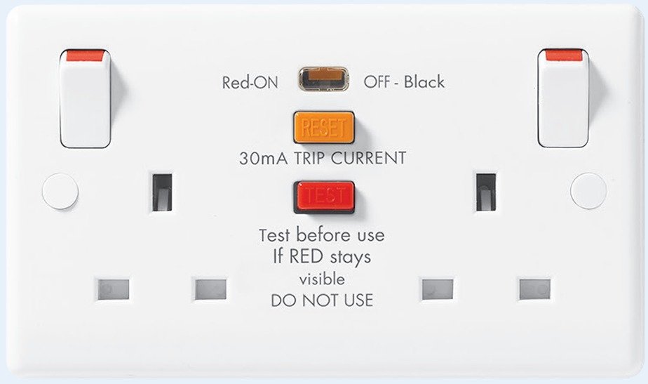 White Moulded Wiring Accessories